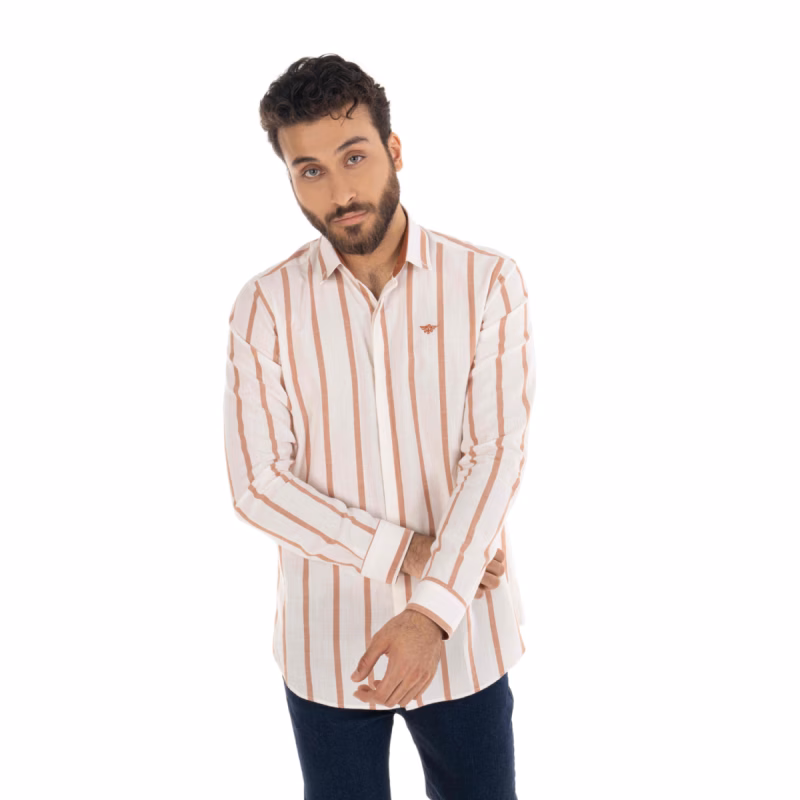 پیراهن آستین بلند راه راه